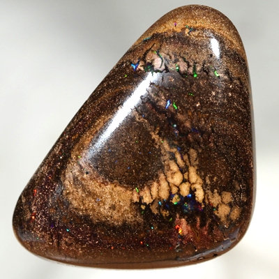SOLID BOULDER OPAL Huge 49 carats. Sparkling green and purple